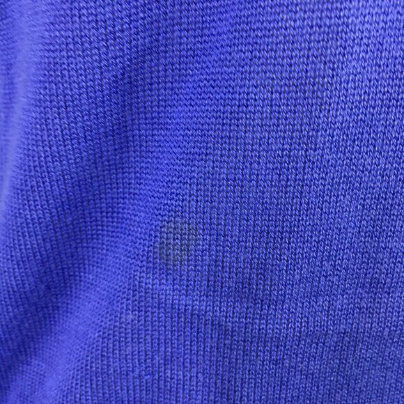 GUESS by MARCIANO Blue/Purple'ish Cashmere Blend Knit Open Front Cardigan - Picture 9 of 12